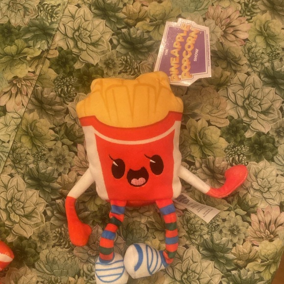 Pineapple, popcorn, show three beanie figurines - Picture 4 of 7